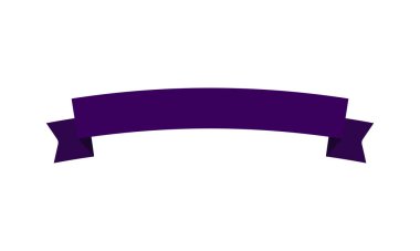 Sarı Kurdeleli Bayrak Eğri Dekoratif Etiketi Beyaz Arkaplanda Katlanmış Sonu Var. Sarı kurdele beyaz arkaplanda izole edildi