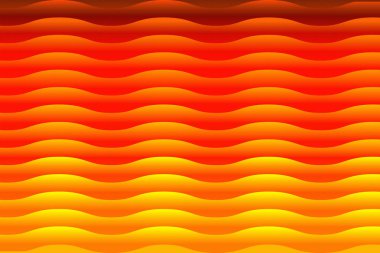 Kızıl Dalga Paraziti. Simetrik Işık Tepeleri ile Yatay Soyut Desen