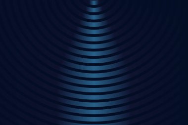 Mavi Konik Dalga Çizgileri. Soyut Işın Yayılımı Arkaplanı