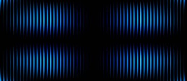 Mavi siyah ızgara dalgaları gradyan arka plan şablonu. Son moda cam dalgaları dokuyu etkiler. Dikey çizgi gradyanı ve optik derinliği olan soyut 2x2 panel kesişme deseni