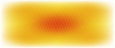 Ağ eğimli soyut sarı ve kırmızı kaburgalı cam arka plan. Vignette arka planında gradyan parlaklık ve optik derinliğe sahip soyut çapraz çizgi deseni