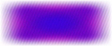 Soyut mor kaburgalı cam arka plan ve ağ eğimleri. Merkezi parıltı ve optik hareket derinliği etkisine sahip soyut çapraz çizgi gradyanı