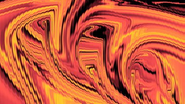 Ateşli Turuncu Soyut Sıvı Girdap Arkaplanı Kalın Mermer Akımı