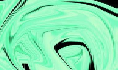 Nane Yeşili Soyut Sıvı Girdap Arkaplanı Pürüzsüz Mermer Akışı ve Karanlık Aksanlı