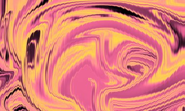 Pembe Sarı Soyut Sıvı Girdap Arkaplanı Canlı Psikedelik Mermer Akımı