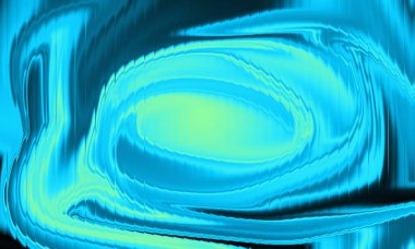 Neon Cyan Mavi Soyut Sıvı Girdap Arkaplanı Parlayan Girdap Mermer Akımı