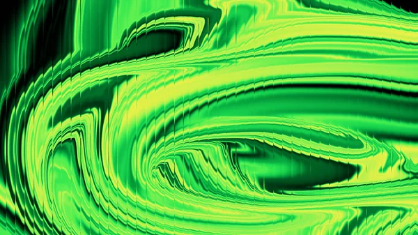 Neon Yeşil Soyut Sıvı Girdap Arkaplanı Yüksek Enerji Mermer Akımı