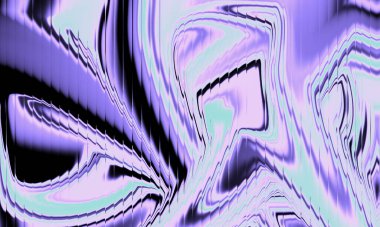 Parlak Lavanta Mavisi Soyut Sıvı Girdap Arkaplanı Fütürist Mermer Akımı