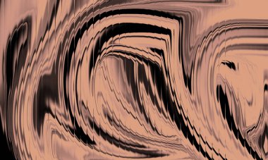 Sıcak Çırılçıplak Kahverengi Soyut Sıvı Girdap Arkaplanı Zarif Mermer Akış Dokusuyla