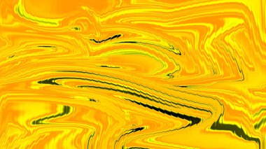 Akan girdap hareketi ve taze enerjisiyle parlak sarı soyut sıvı arka plan