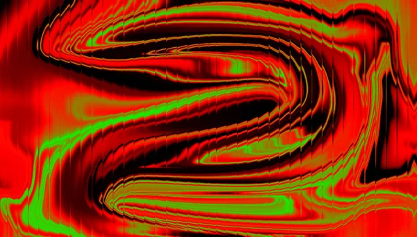 Kırmızı ve yeşil soyut sıvı, yoğun hareket ve enerji içeren girdap arkaplan