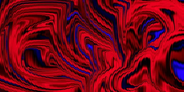 Dinamik akışkan hareketli koyu kırmızı ve mavi soyut girdap arkaplanı