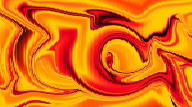 Parlak turuncu ve sarı soyut akışkan zemin hareketli ve sıcak enerjili.