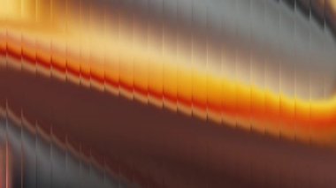 Soyut Parlak Cam Dalgalanma Altın Portakal Gradyan Arkaplan, Parlak Işık Çizgileri ve Dikey Bulanık Çizgileri ve Parlak Hareketli Geleceği Bozukluk Dokusu