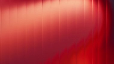 Derin Kırmızı Gradyan Arkaplan Dalgası, Parlayan Işık Çizgileri ve Dikey Bulanık Çizgileri ve Parlak Parlak Parlak Parlak Parlak Parıltılı Görüntü Dokusuyla Soyut Cam Dalgası