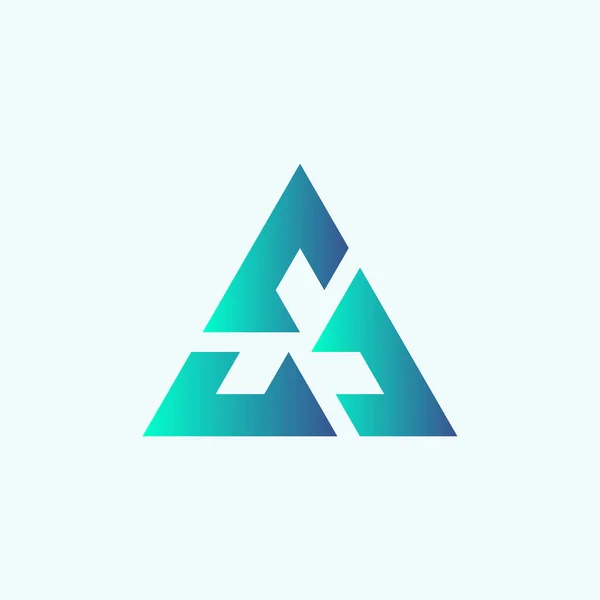 Modèle Illustration Conception Logo Triangle Recycle — Image vectorielle