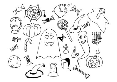 Cadılar Bayramı için vektör çizimleri