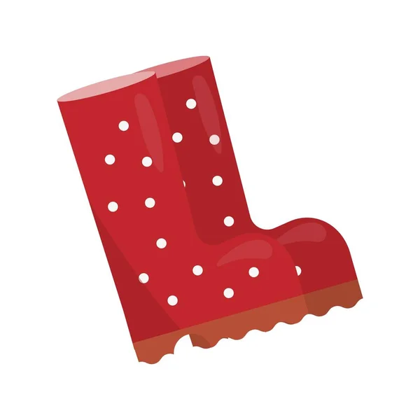 Vector ilustración de botas de goma — Vector de stock
