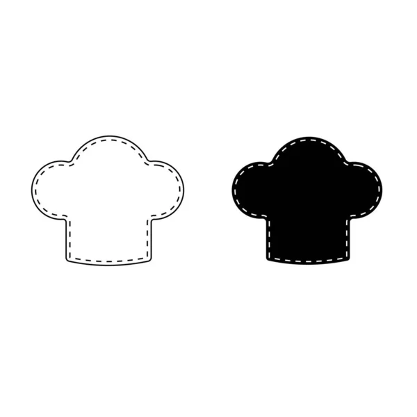 Ensemble vectoriel d'illustrations de chapeaux de chef — Image vectorielle