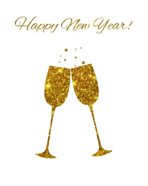 Yeni yıl için tebrik kartı — Stok fotoğraf