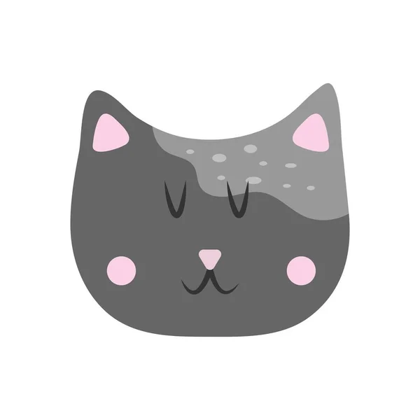 Ilustración vectorial de un bozal para gatos — Vector de stock