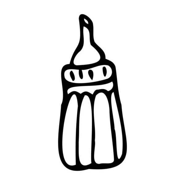 Illustration dessinée à la main d'un bol à sucre — Image vectorielle