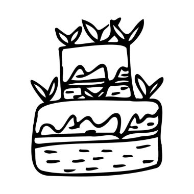 Çikolatalı ve nane yapraklı kek..