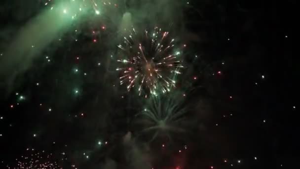 Fogos de artifício incríveis com som — Vídeo de Stock