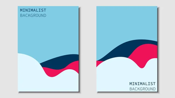Diseño Minimalista Conjunto Diseños Portadas Para Libros Revistas Folletos Panfletos — Archivo Imágenes Vectoriales