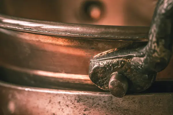 Part of the copper pots — Stock Photo, Image