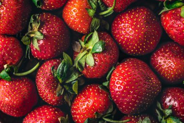 Çilek arka plan yakın çekim yatay