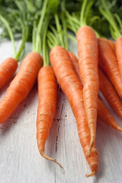 Carrots on the white background — Stock Photo, Image