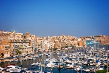 Valletta büyük liman görünümünü