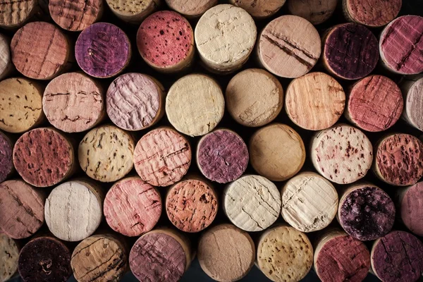 Wine corks background horizontal — Stock Photo, Image