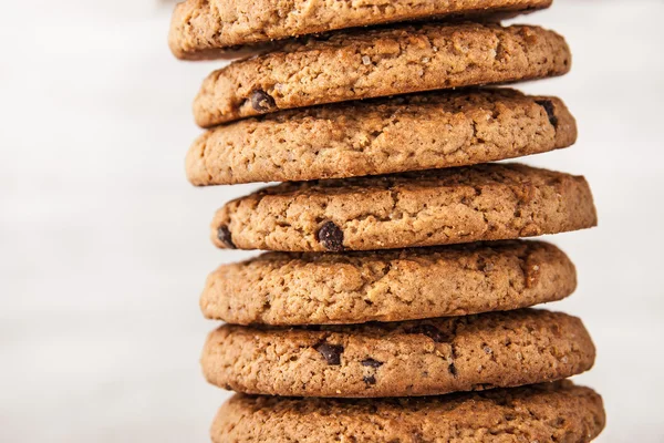 수평 초콜릿 칩 쿠키 — 스톡 사진