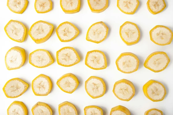 Sliced banana pattern horizontal