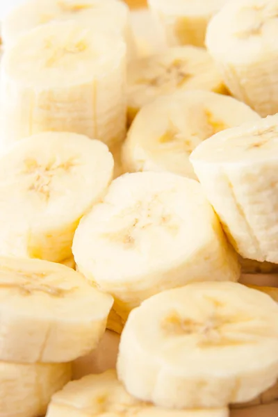 Banana slices background vertical — Stock Photo, Image