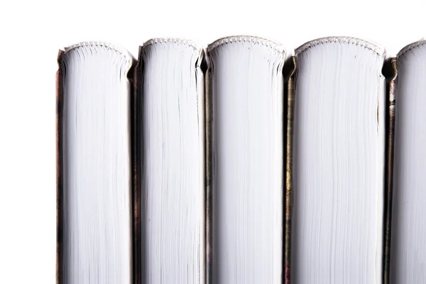 Serie di libri sullo sfondo bianco orizzontale — Foto Stock