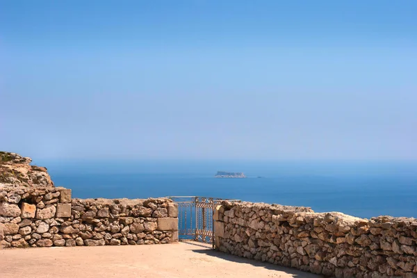 Sea view with little island — Stock Photo, Image