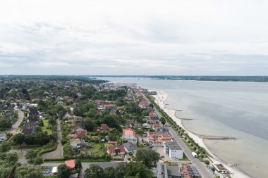laboe batıya doğru Baltık Denizi üzerinden Kiel kuş görünümünde