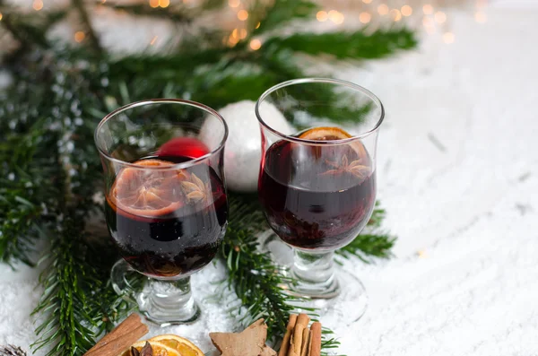 Serata di vin brulè in avvento — Foto Stock