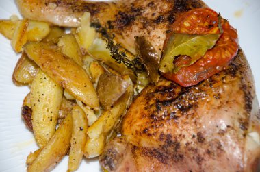 Tavuk patates dilimleri ile culls