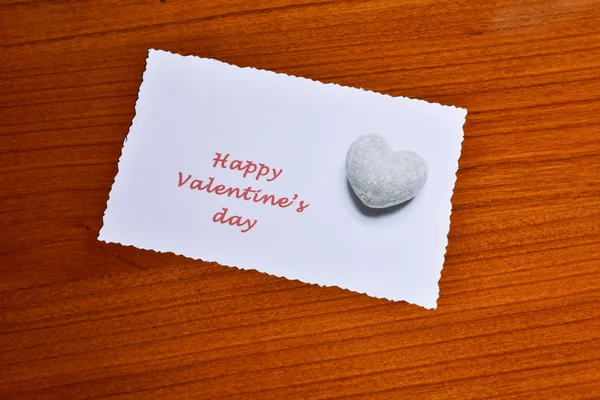 Tarjeta con feliz día de San Valentín — Foto de Stock