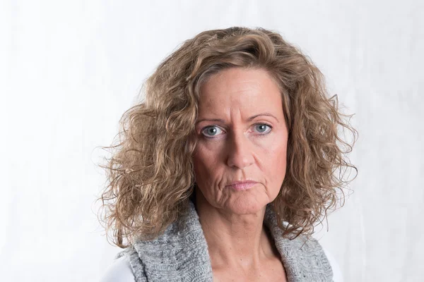 Portrait strong, smiling woman — Stock Photo, Image