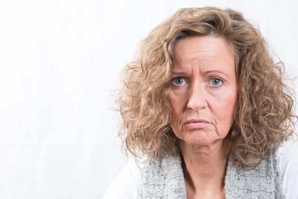Portrait strong, angry woman — Stock Photo, Image