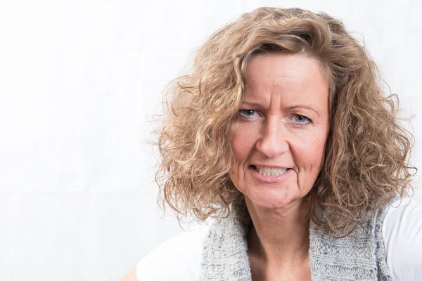 Portrait strong, angry woman — Stock Photo, Image