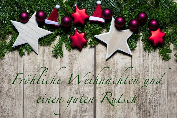 Weihnachtskarte mit Tannengruen — Fotografia de Stock