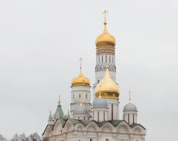 Moscú Rusia Kremlin Iván Gran Campanario Catedral Del Arcángel — Foto de Stock