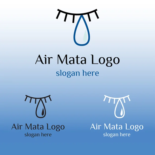 Air Mata Logo — Stock Vector