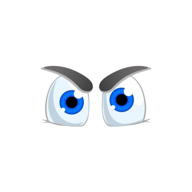 Renkli gözler. Beyaz arkaplanda izole edilmiş vektör illüstrasyonu